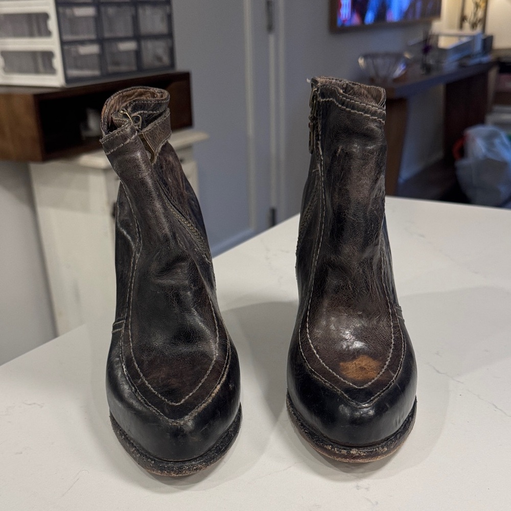 Bed Stu Black and Brown Ankle Boots size 7